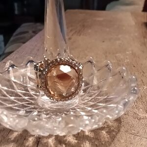 Paparazzi Gold and Amber Ring